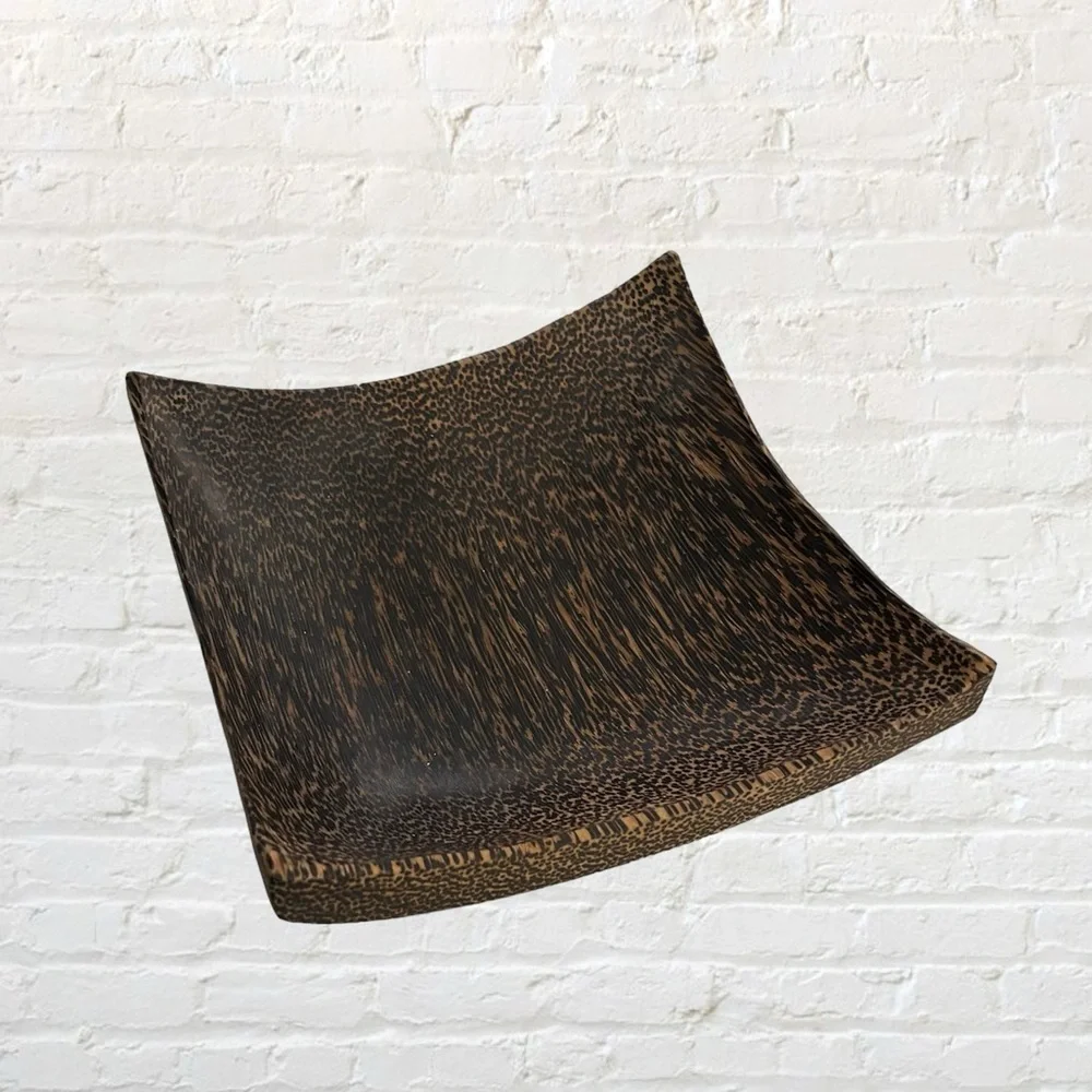 Balinese zebrawood decorative bowl